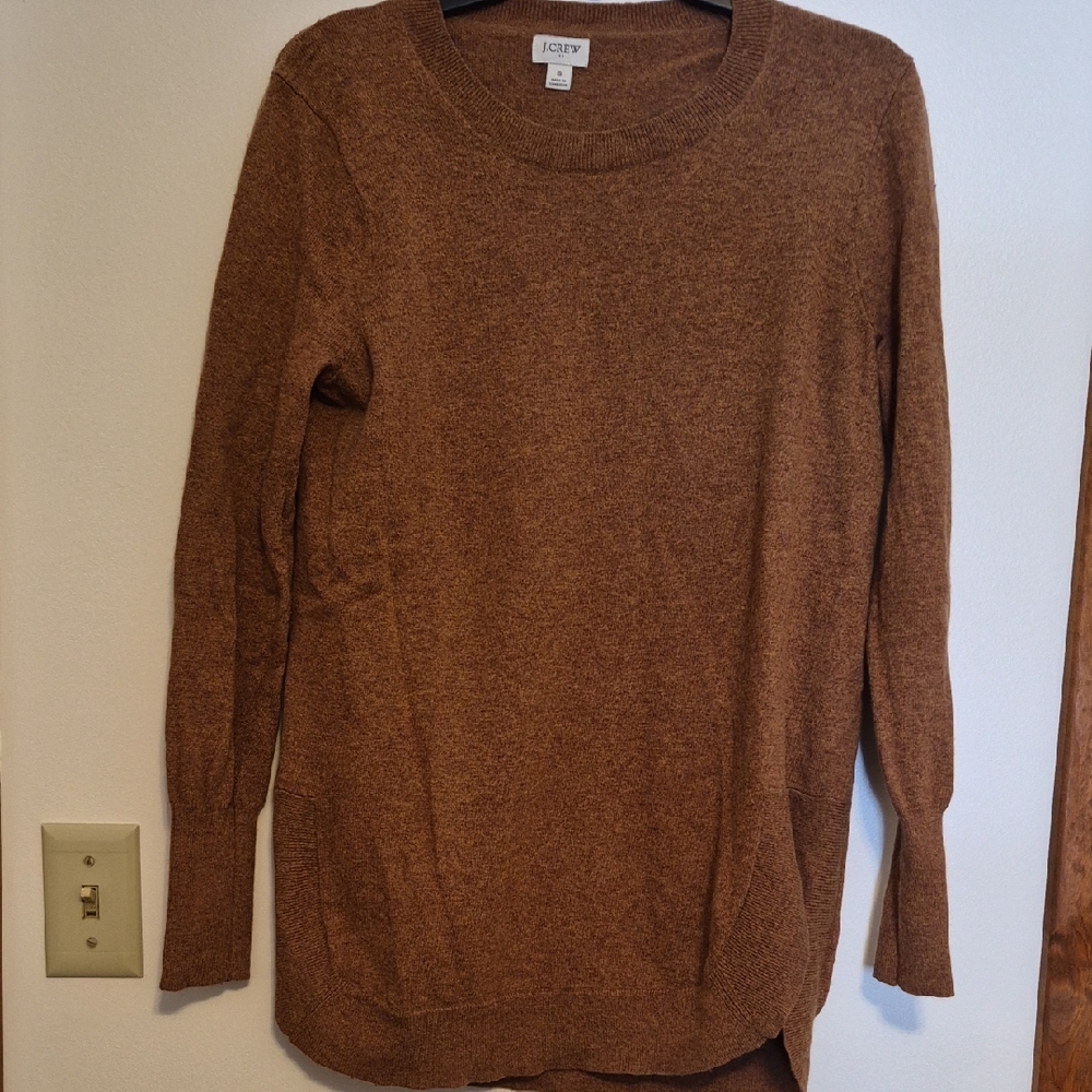 J. Crew Women's Chestnut Brown Long Sleeve Sweater SZ S